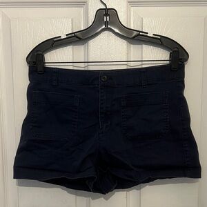 J. CREW Women’s Navy Blue Patch Pocket Chino Shorts Size 6
